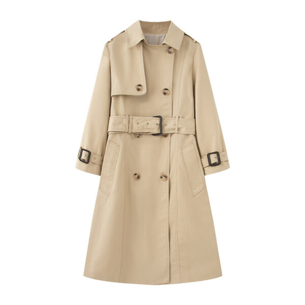 📣TimelessGrace Belted Trench Coat – Classic Elegance Reimagined - Image 3