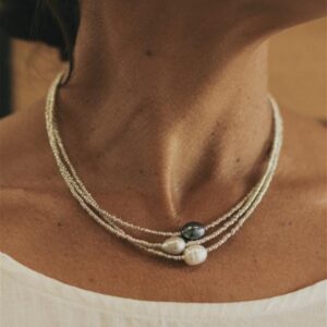 💎Ocean Whisper Triple Pearl Layered Necklace