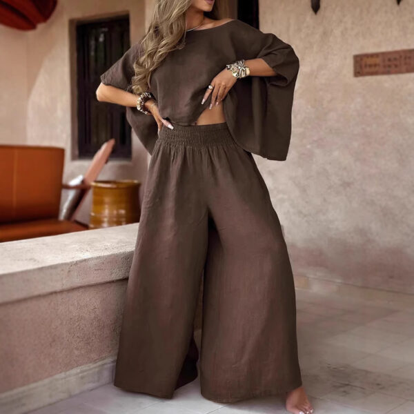 🏷️Breeze Set – Women's Off-Shoulder Summer Loungewear Co-Ord